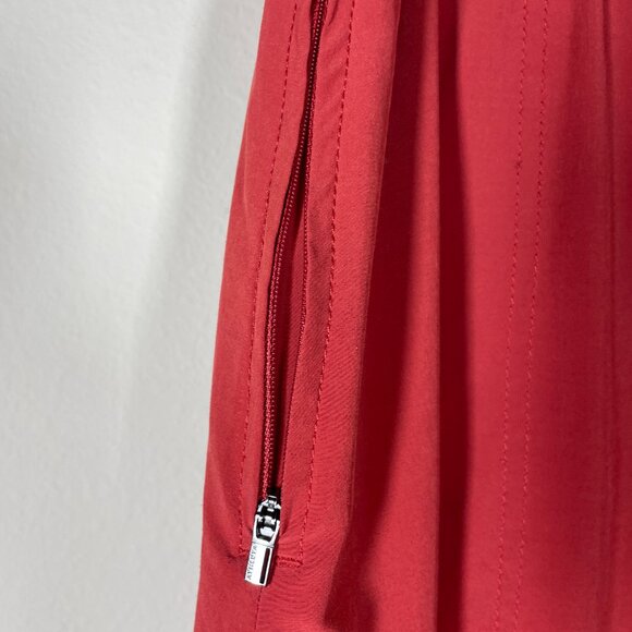 Athleta Savannah Orange Red Currant Stretch Midi Skirt M Women's Athletic! - Picture 3 of 7